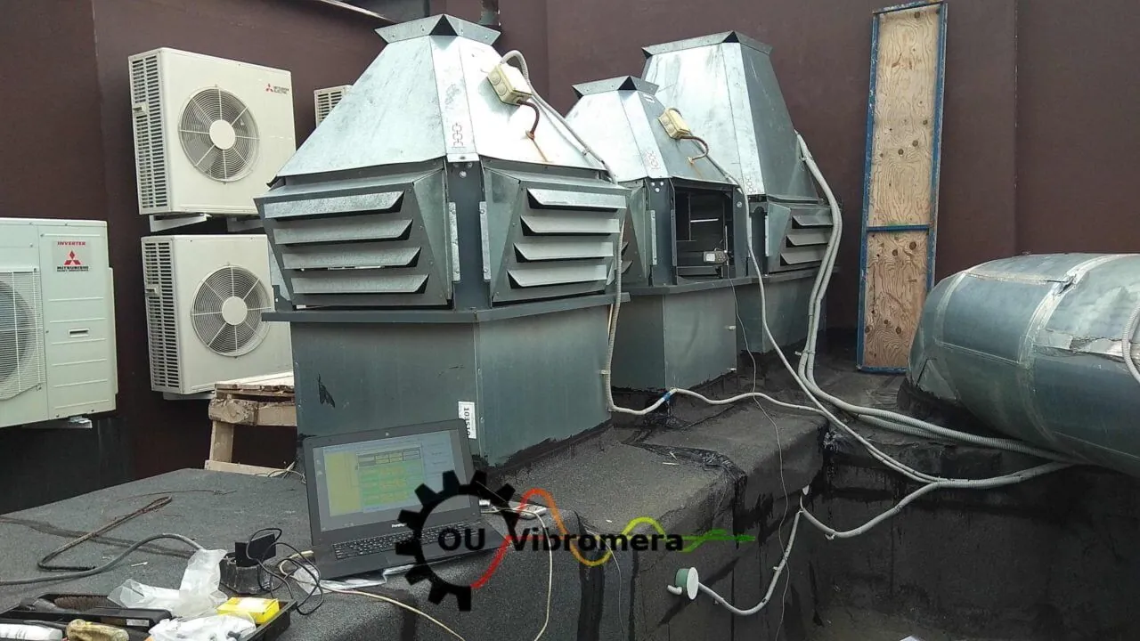 Equipo de seguridad y herramientas para trabajos de equilibrado de ventiladores